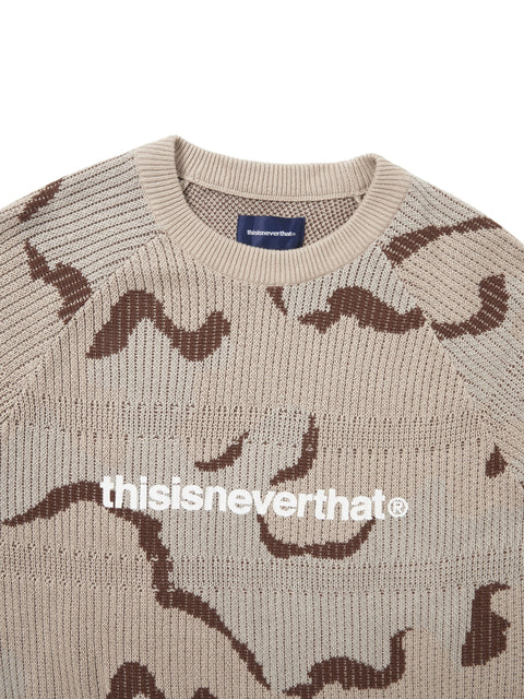 T-Logo Knit Sweater - Camo