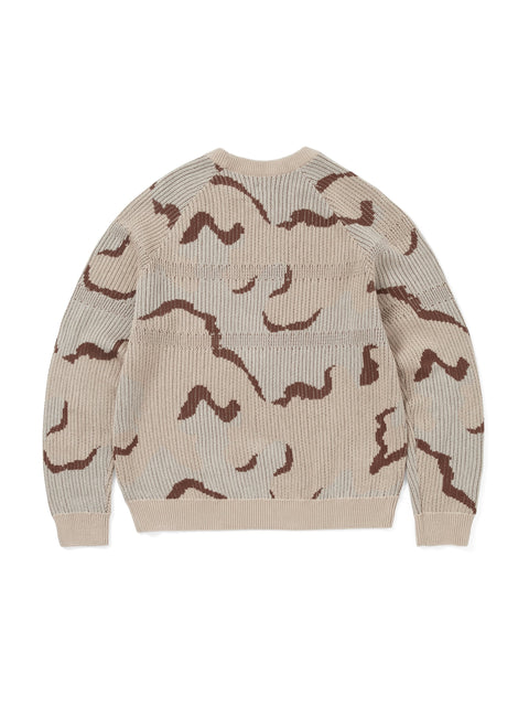 T-Logo Knit Sweater - Camo