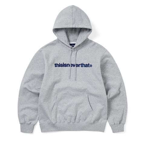 T-Logo Hoodie - Heather Grey