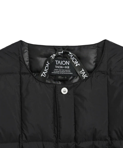 Work Crew Neck Button Down Jacket - Black