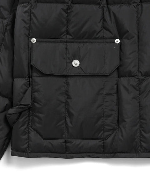 Work Crew Neck Button Down Jacket - Black