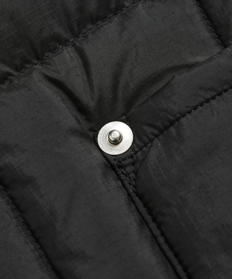 Work Crew Neck Button Down Jacket - Black
