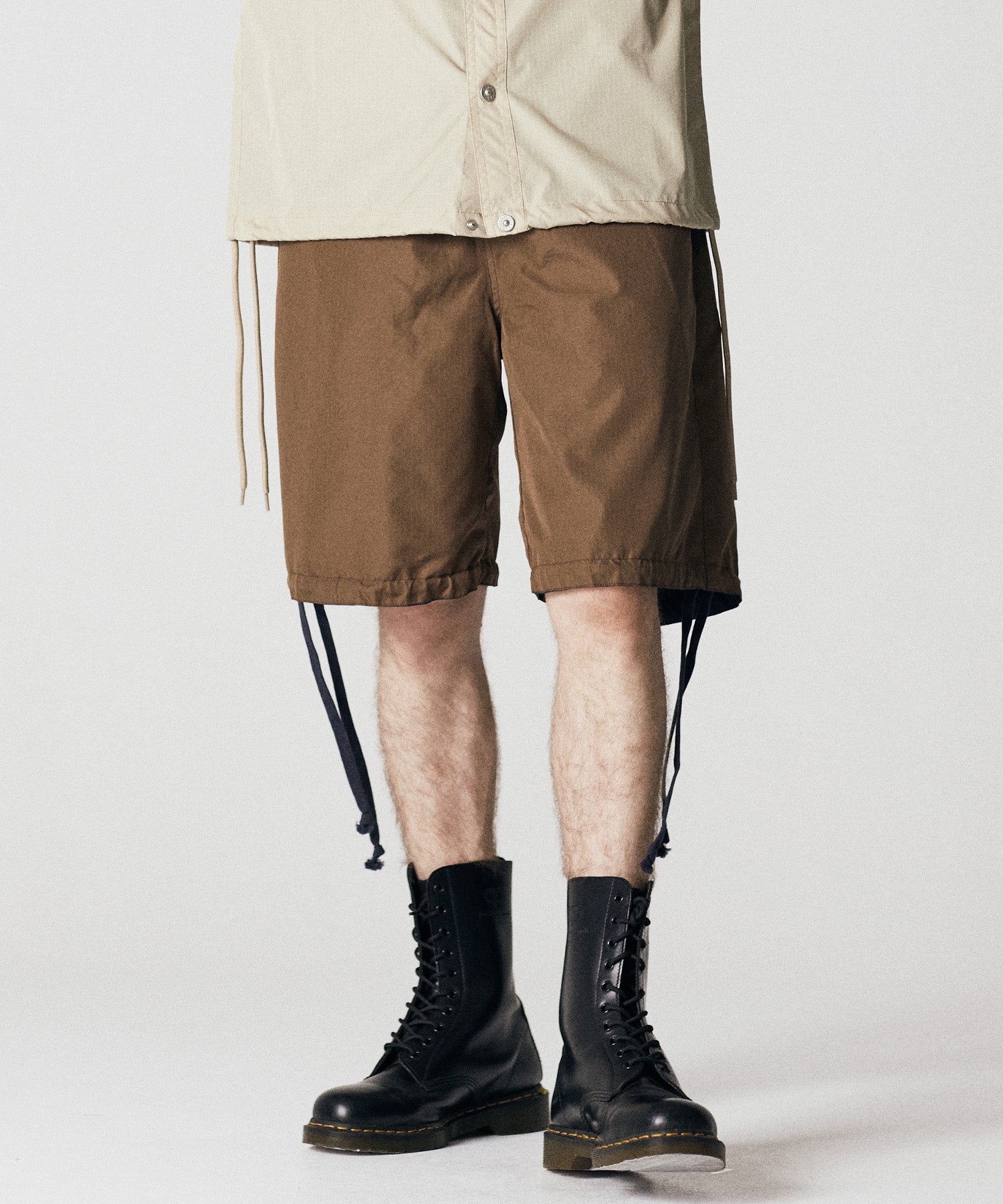 Non-Down Military Reversible Shorts - Dark Navy