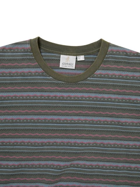 TNT x Gramicci Faded Striped T-Shirt - Sage