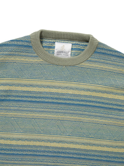 TNT x Gramicci Pattern Knit Crew - Yellow