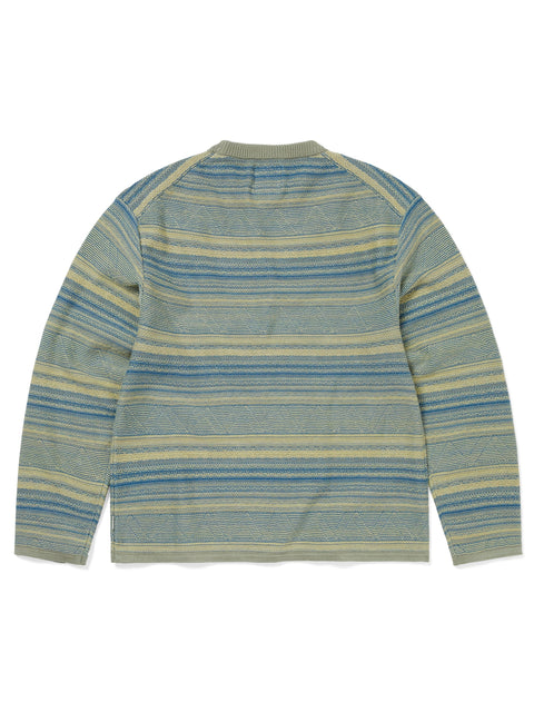TNT x Gramicci Pattern Knit Crew - Yellow