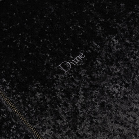 Mohair Double Zip Knit - Black/Charcoal