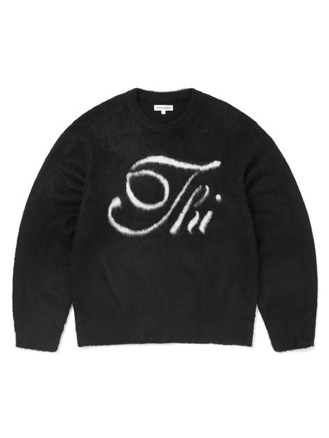 Thi Logo Knit Sweater - Black