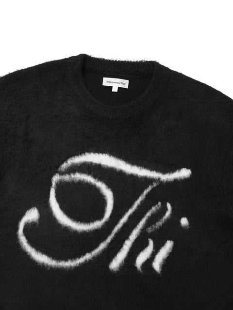 Thi Logo Knit Sweater - Black