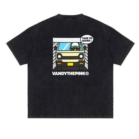 Time To Work T-Shirt - Washed Black