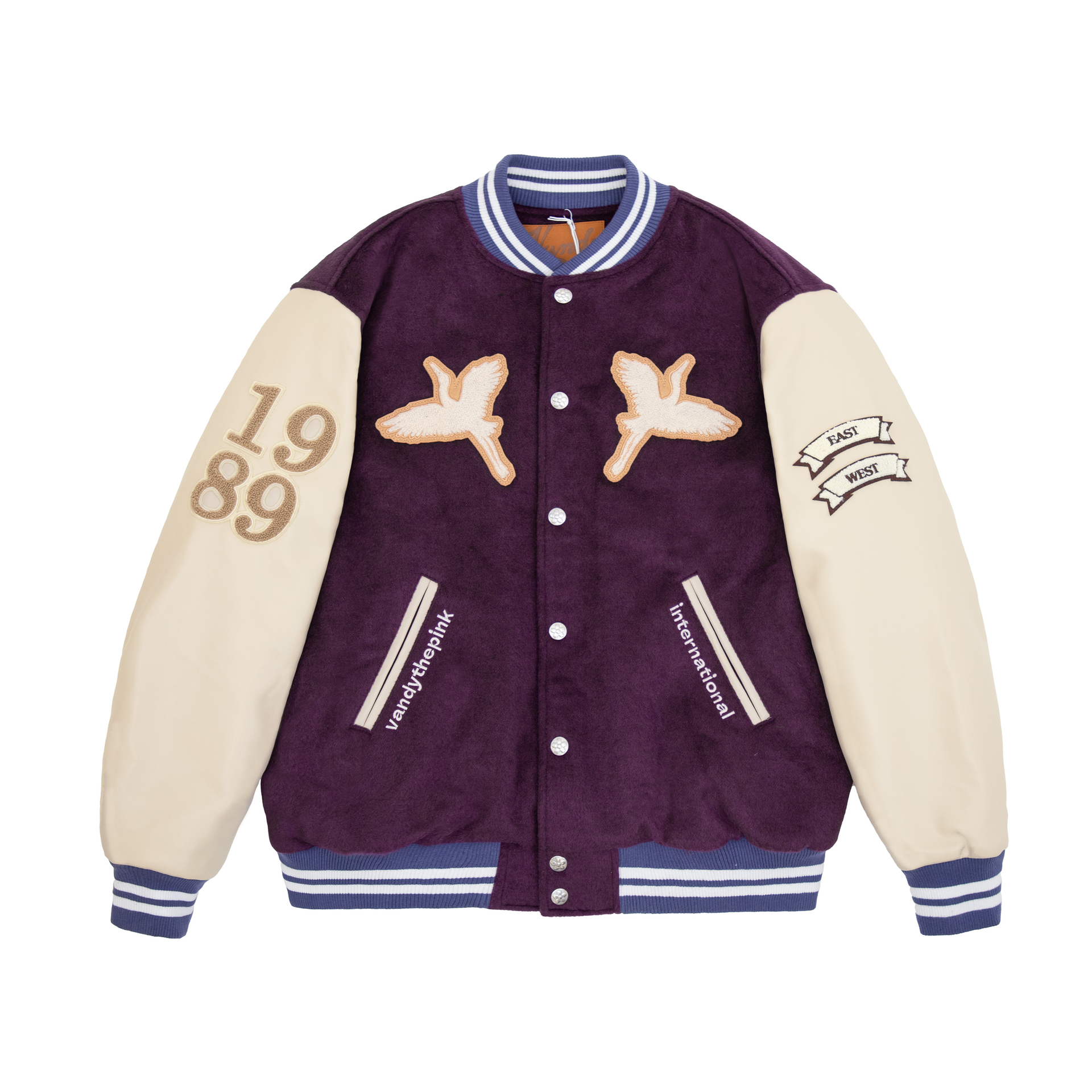 Crane Varsity Jacket - Purple