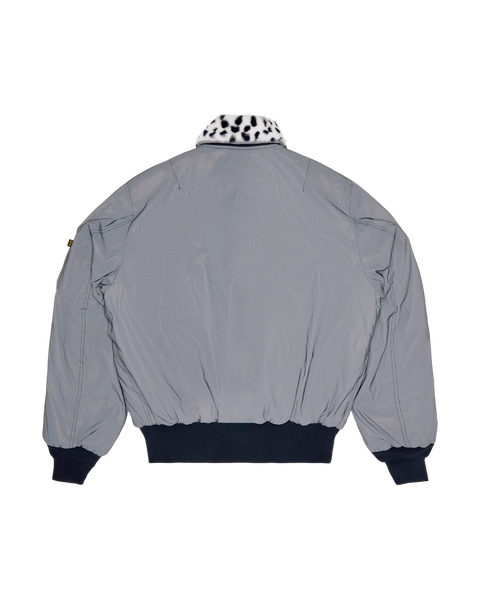 ICECREAM x Alpha Reflective Fur Collar Jacket - Black