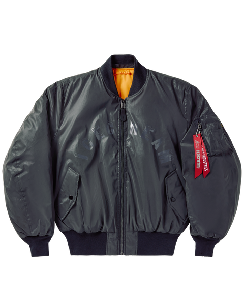 ICECREAM x Alpha Reflective Fur Collar Jacket - Black