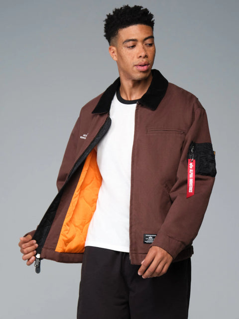 Butler Relaxed Fit Work Jacket - Cocoa