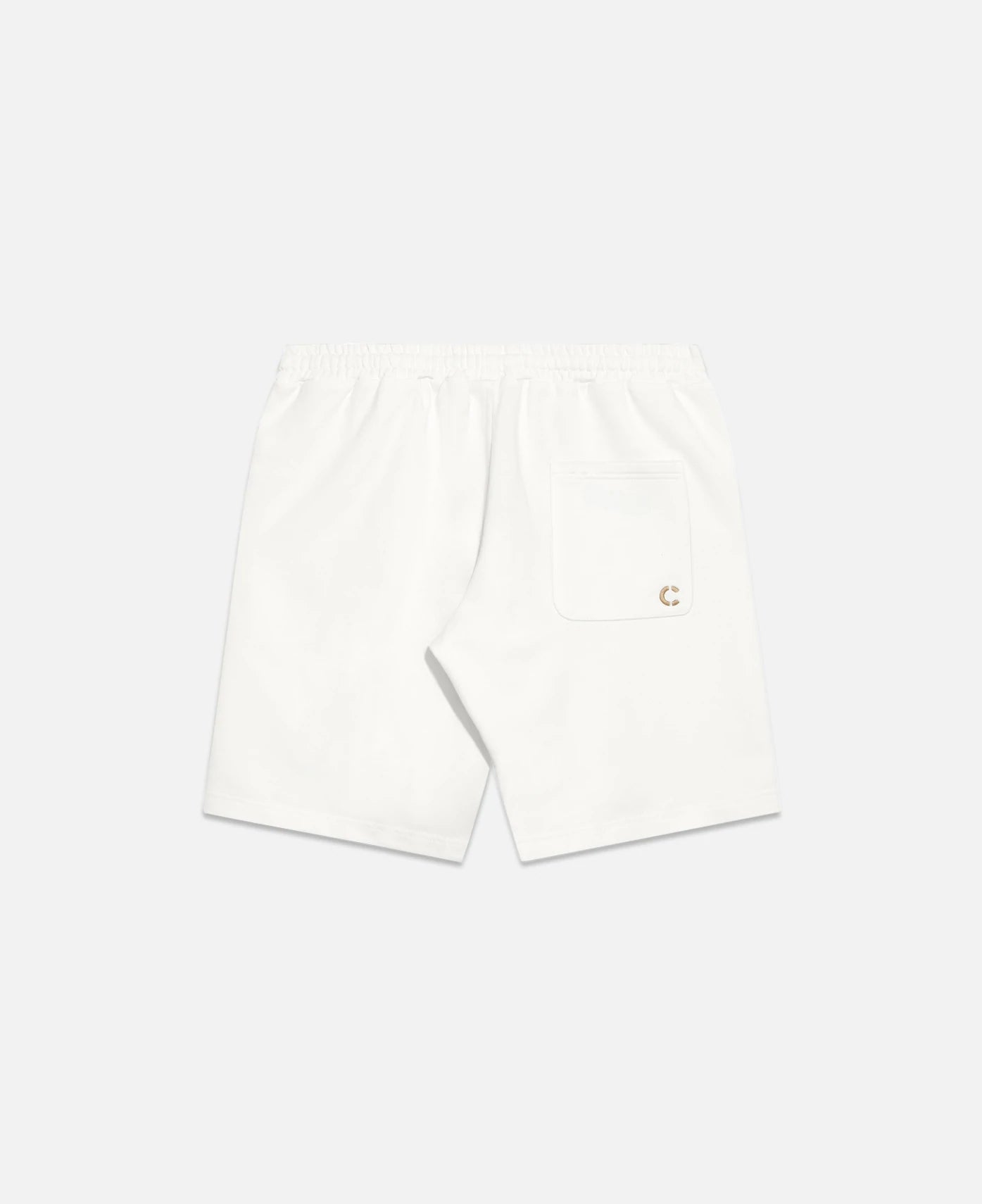 Jade Script Sweat Shorts - White