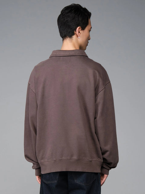 Essential 1/4 Zip Relaxed Fit AirCorp Sweatshirt - Hickory