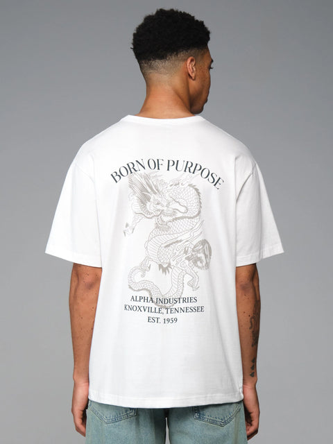 Essential Dragon Relaxed Fit T-Shirt - White
