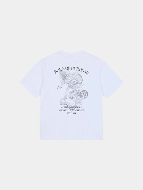 Essential Dragon Relaxed Fit T-Shirt - White