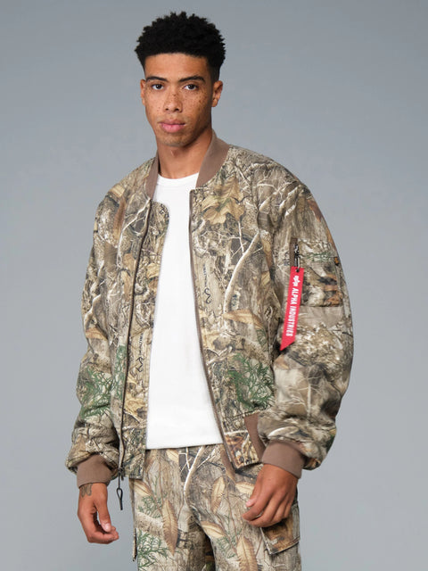 MA-1 Cotton Camo Heritage Fit Flight Jacket - Real Tree Camo