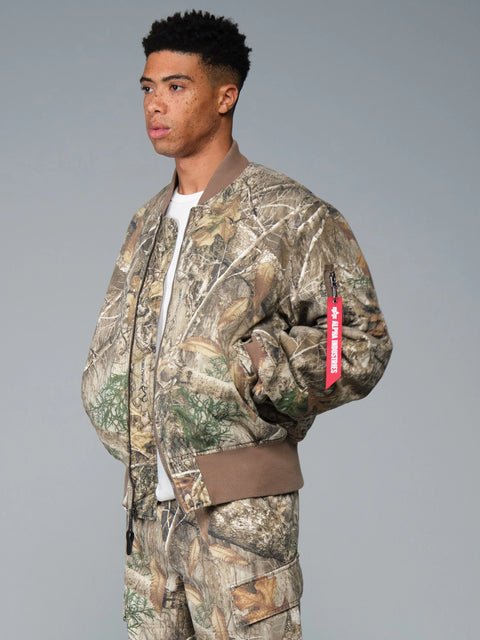 MA-1 Cotton Camo Heritage Fit Flight Jacket - Real Tree Camo