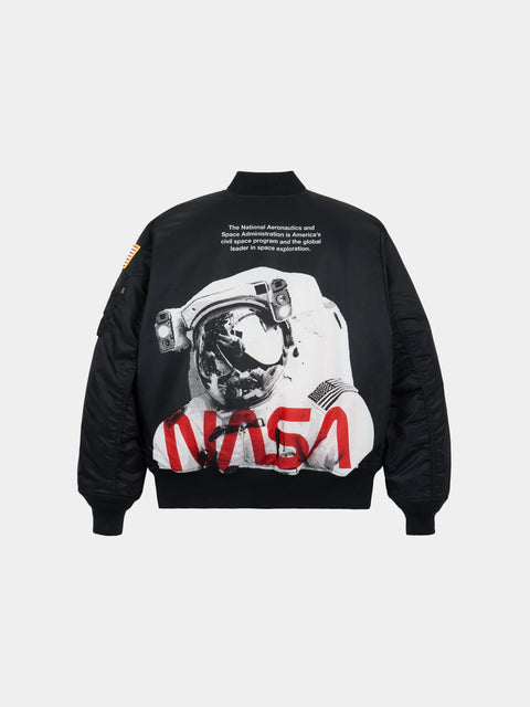 MA-1 NASA Astronaut Heritage Fit Flight Jacket - Black