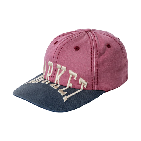 Vintage Arc 6-Panel Hat - Wine/Skipper Blue