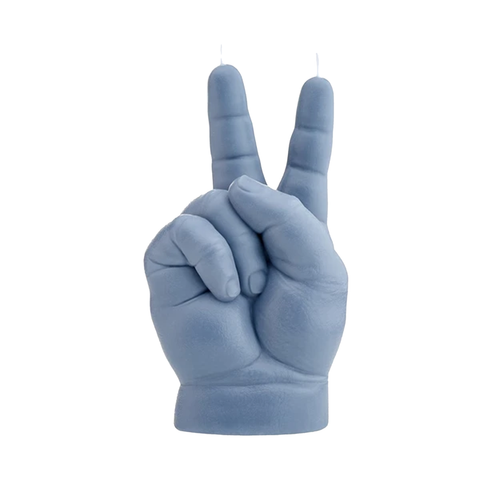Peace Baby Candle - Grey