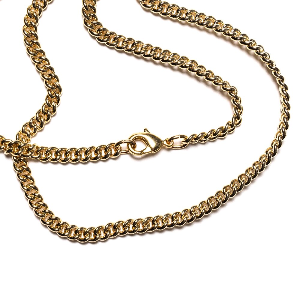 Cuban Curb Chain 4mm - 14k Gold