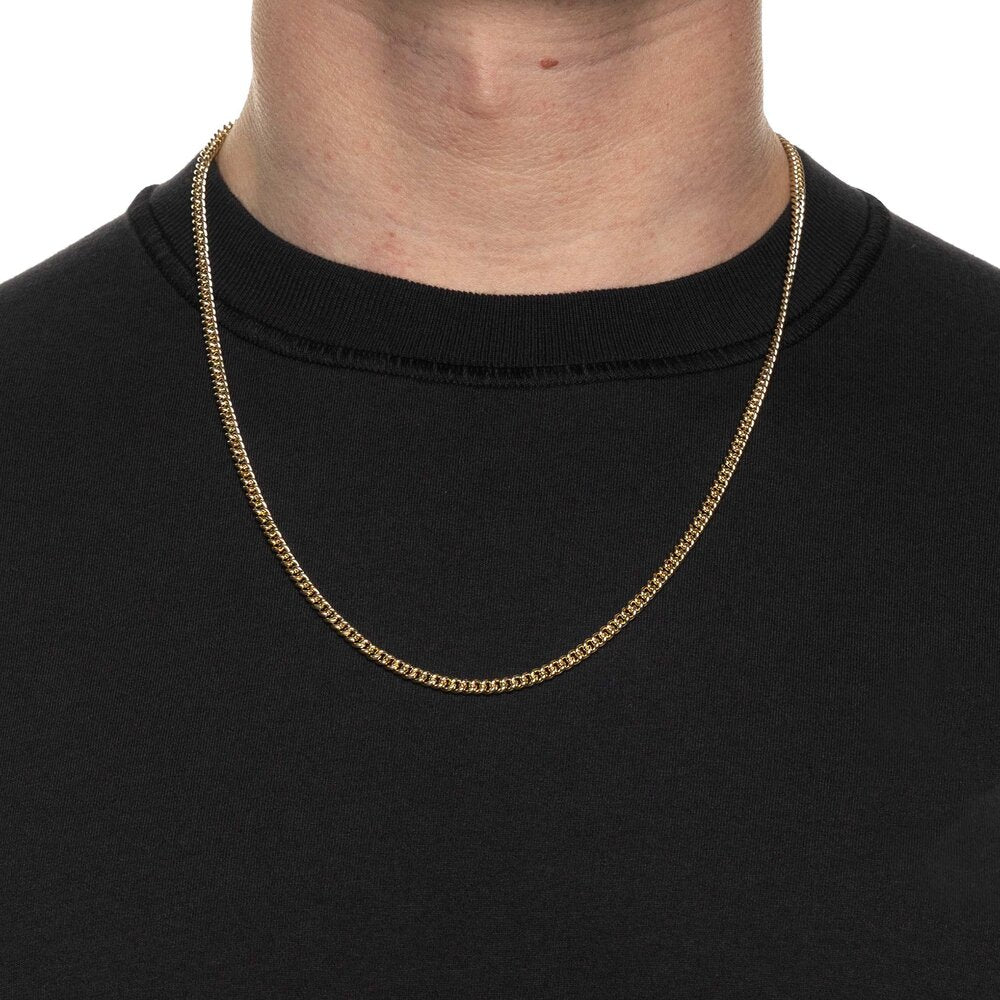 Cuban Curb Chain 4mm - 14k Gold