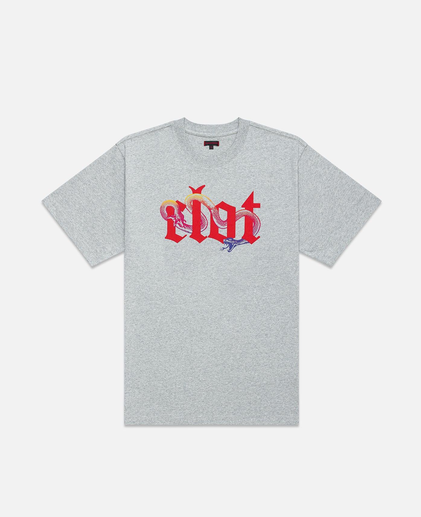 CLOT Snake Logo Tee in Grey front view