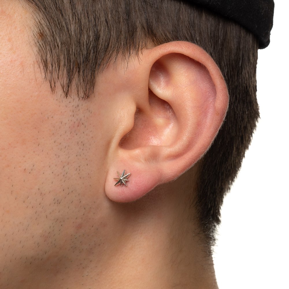 Hempstar Earrings - Silver