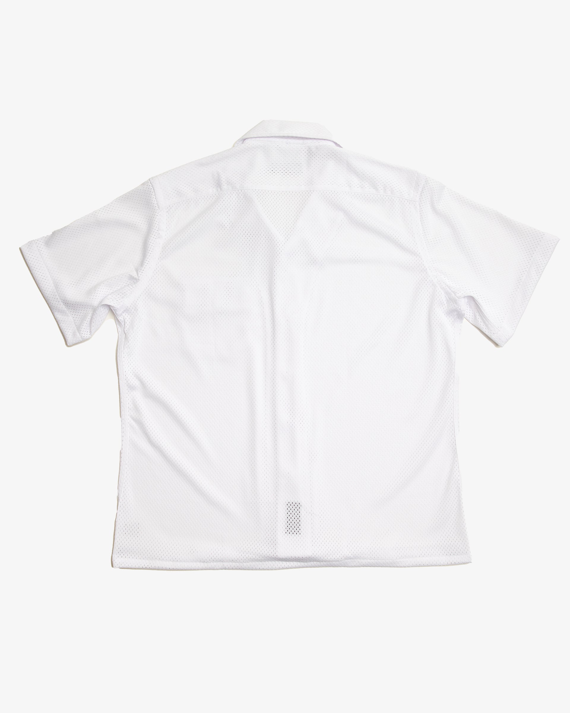 Mesh Camp Shirt - White