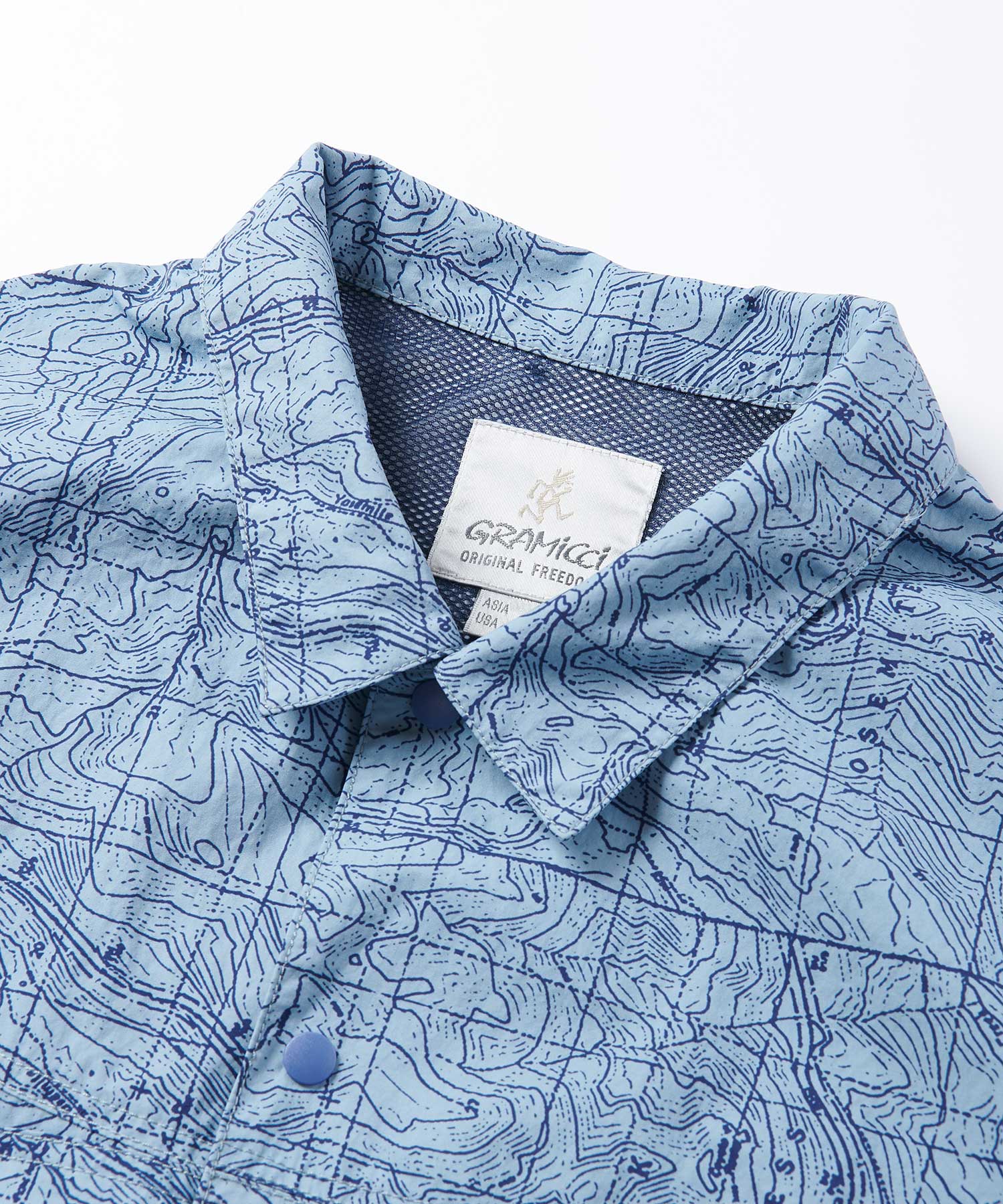 Gramicci | Drop Out Store | NZ | Yosemite Nylon Camp Shirt - Blue